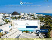 Tablet Screenshot of hotelvolcanlanzarote.com